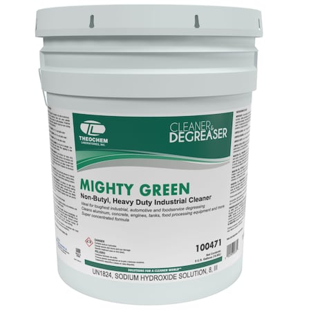 Theochem Non-Butyl Cleaner Degreaser Concentrate, 5 gal Pail, Liquid, Green 100471-99990-1P